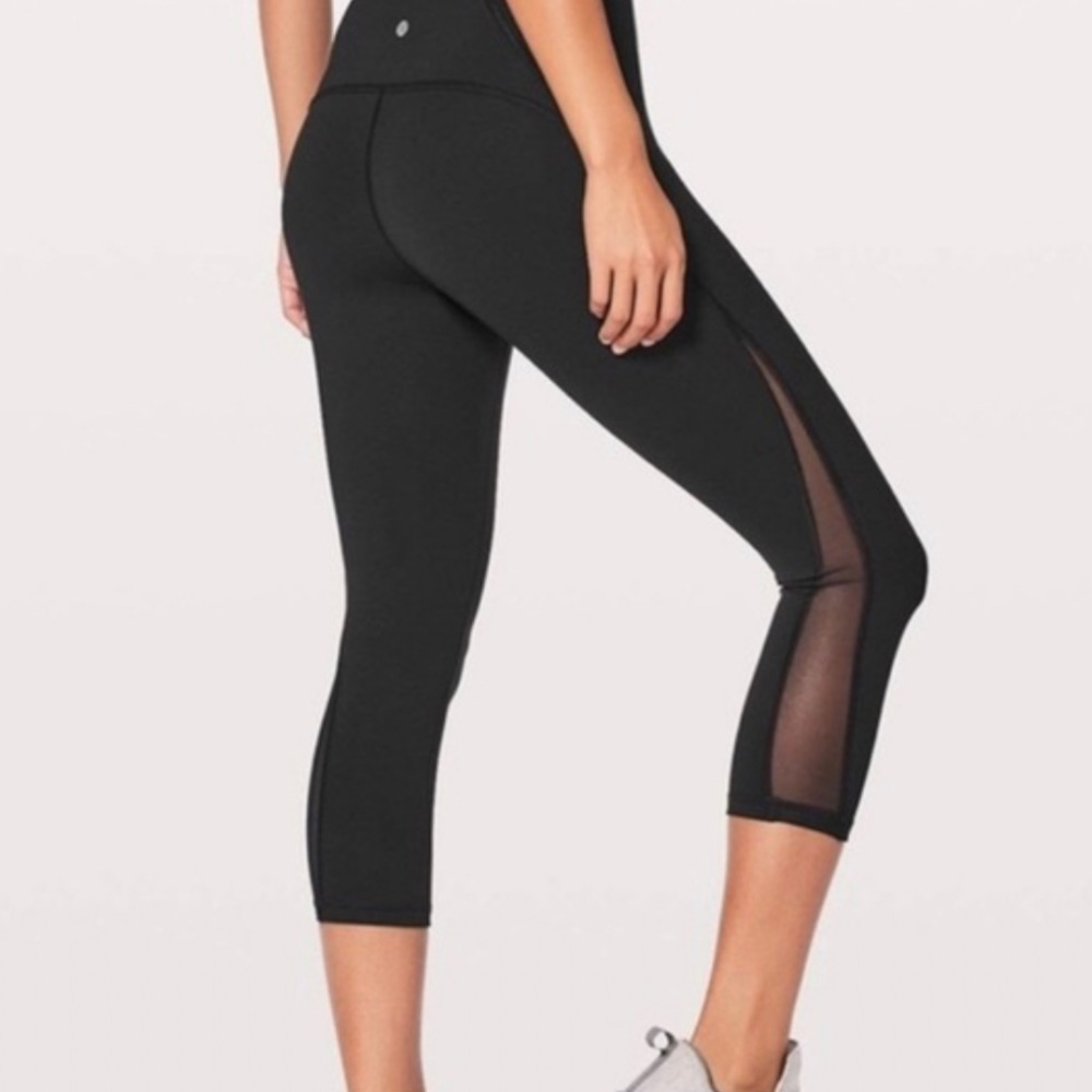 Cropped Mesh Lululemon Leggings